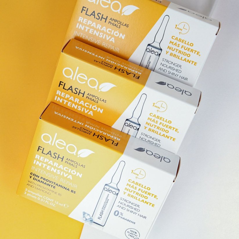 Alea Flash ampulky pre okamžitú obnovu vlasov 3 x 15 ml
