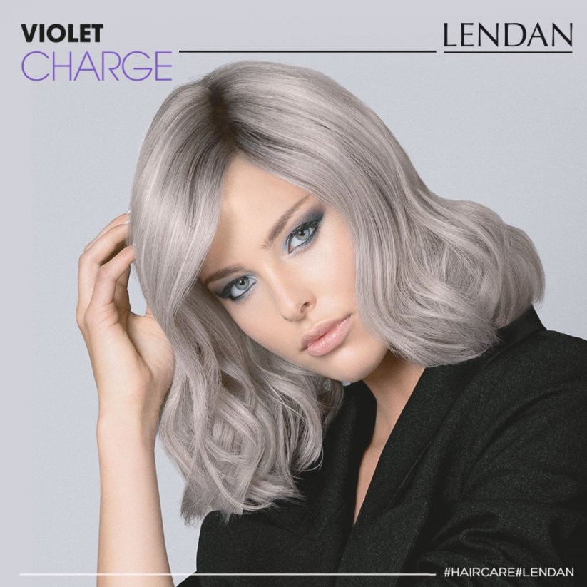 Lendan Violet Charge tónovací šampón na blond vlasy 300 ml