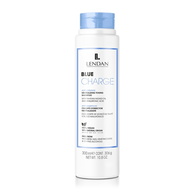 Lendan Blue Charge tónovací šampón na farbené vlasy 300 ml