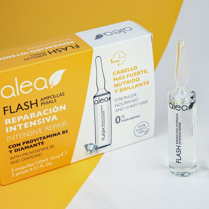 Alea Flash ampulky pre okamžitú obnovu vlasov 3 x 15 ml