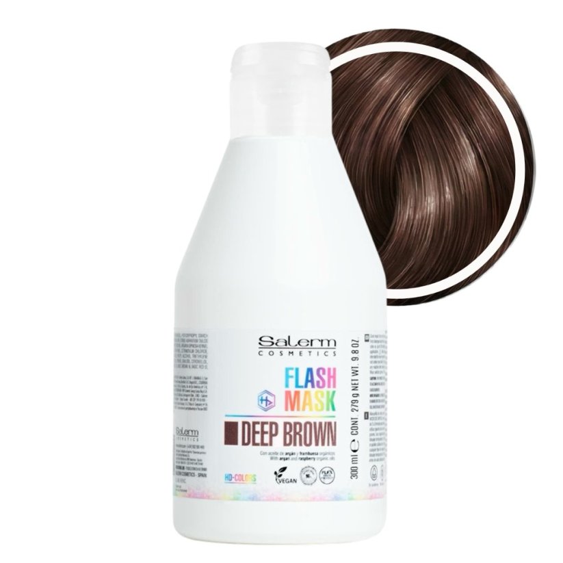 Salerm Flash Mask farbiaca maska DEEP BROWN 300 ml