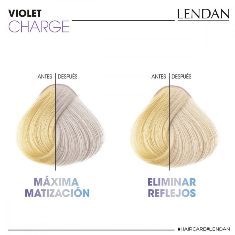 Lendan Violet Charge tónovací šampón na blond vlasy 300 ml